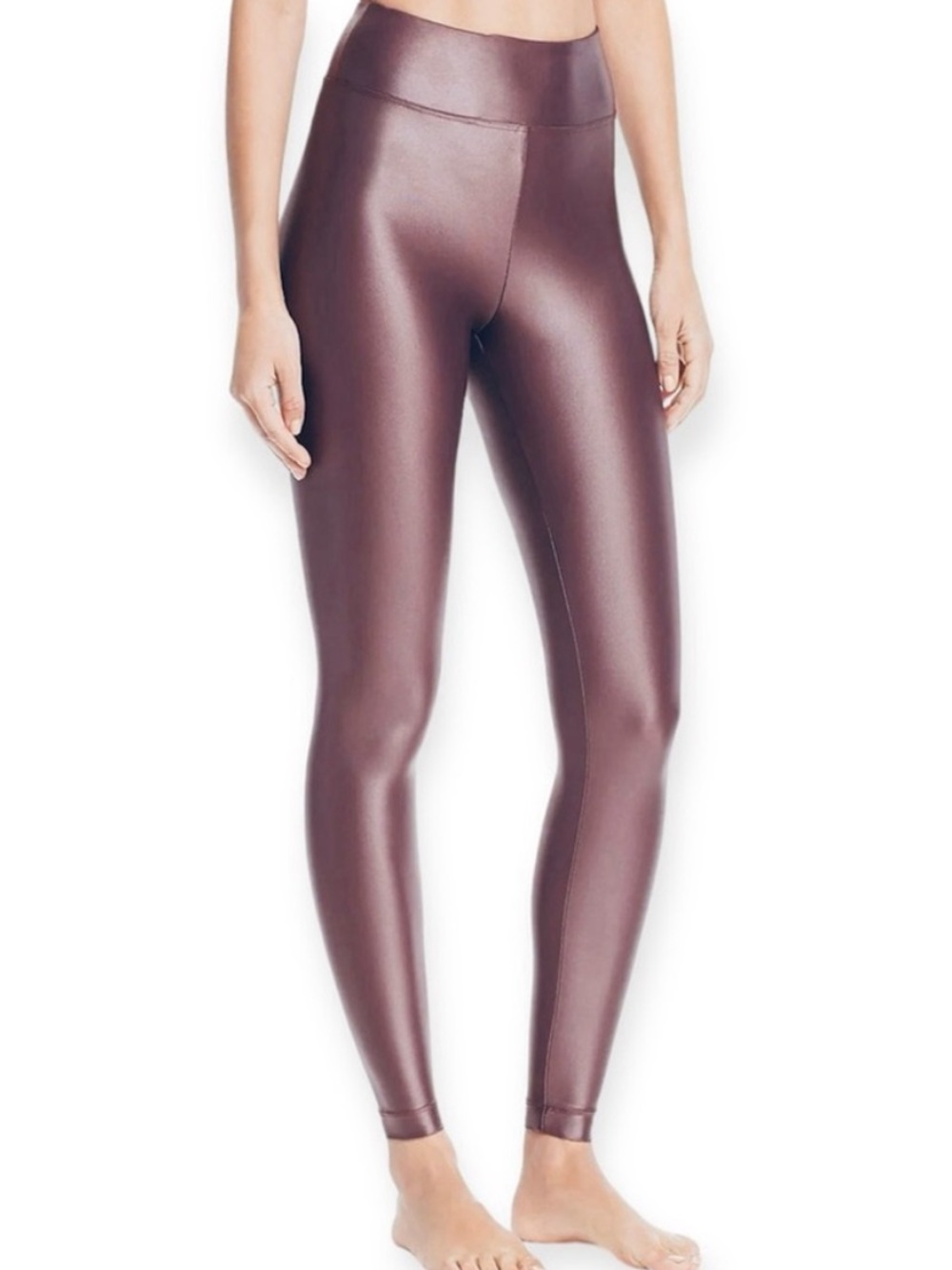 Koral lustrous high rise infinity metallic legging Marsala activewear sz m